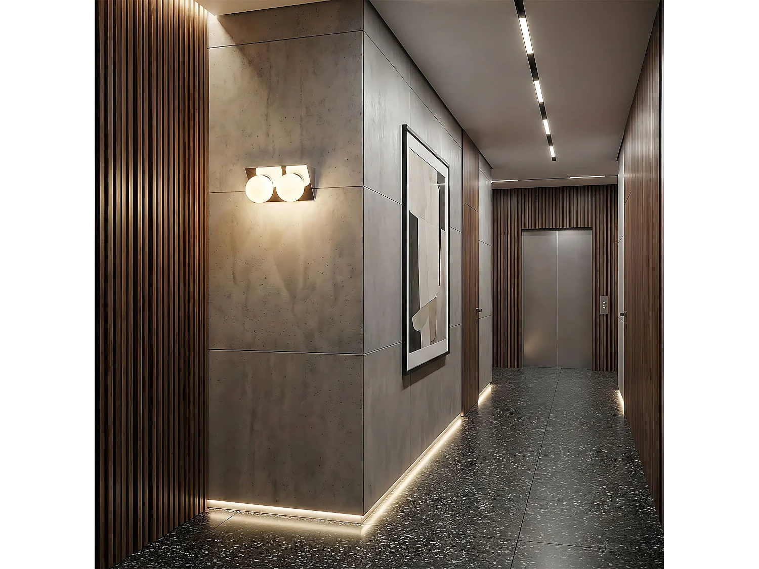 Applique Murale Toolight App1228-2W Chrome