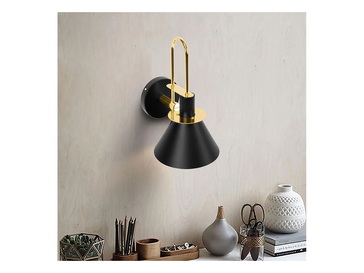 Lâmpada De Parede Toolight App1602-1W Black