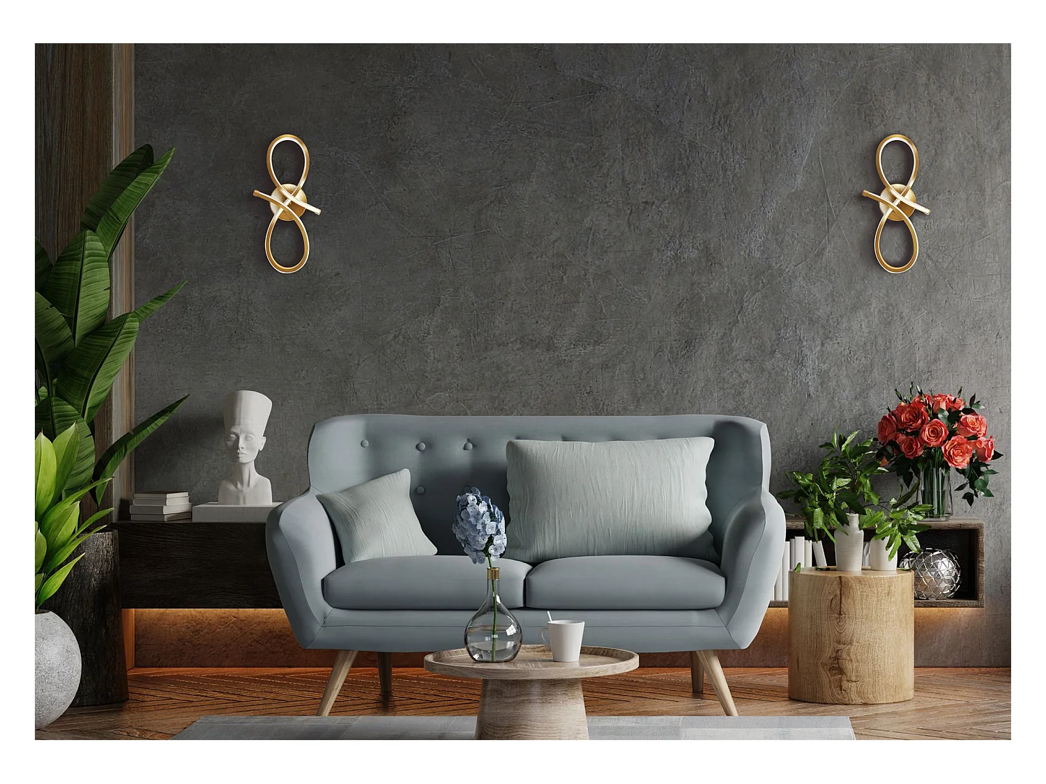 Wandlamp Toolight Led App1051-W Gold