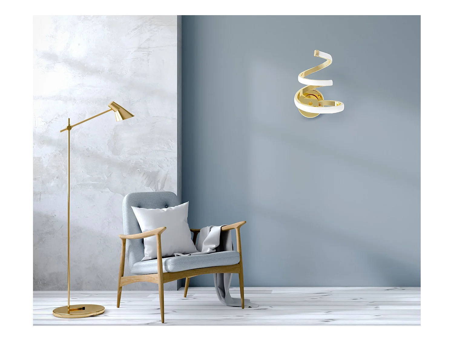 Wandlampe Toolight Led App1053-W Gold