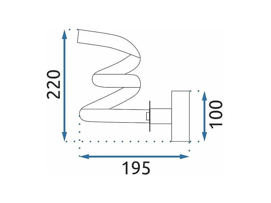 Wandlampe Toolight Led App1053-W Gold