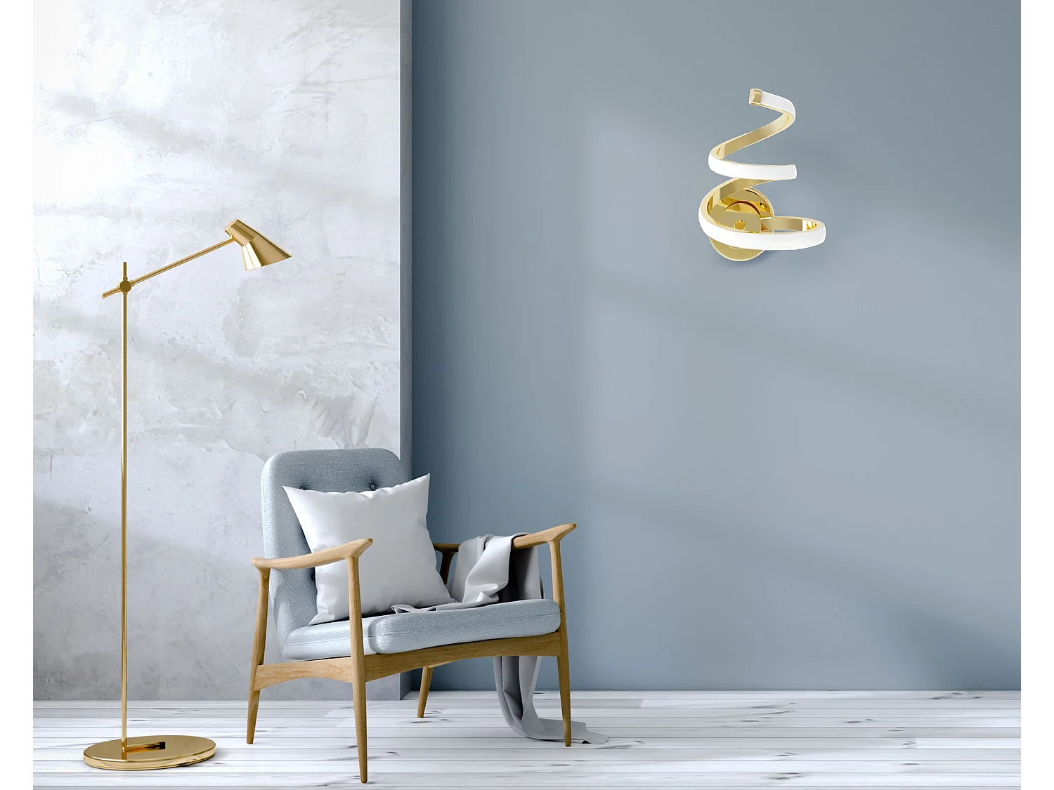 Wandlampe Toolight Led App1053-W Gold