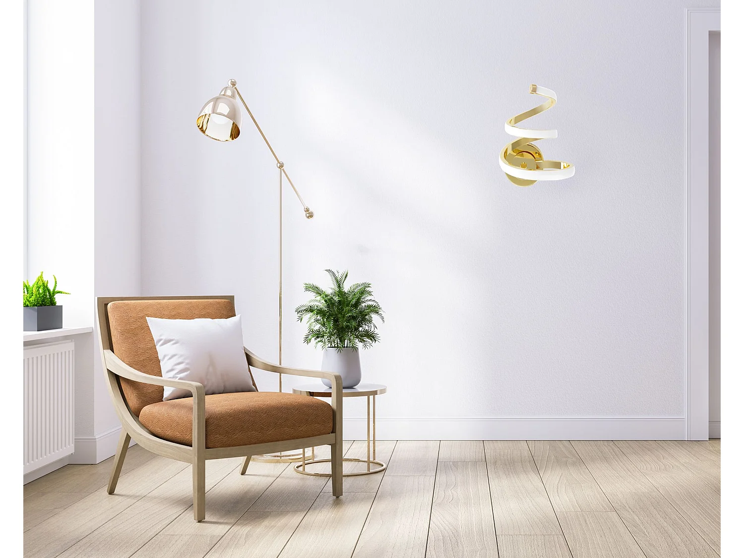 Wandlampe Toolight Led App1053-W Gold