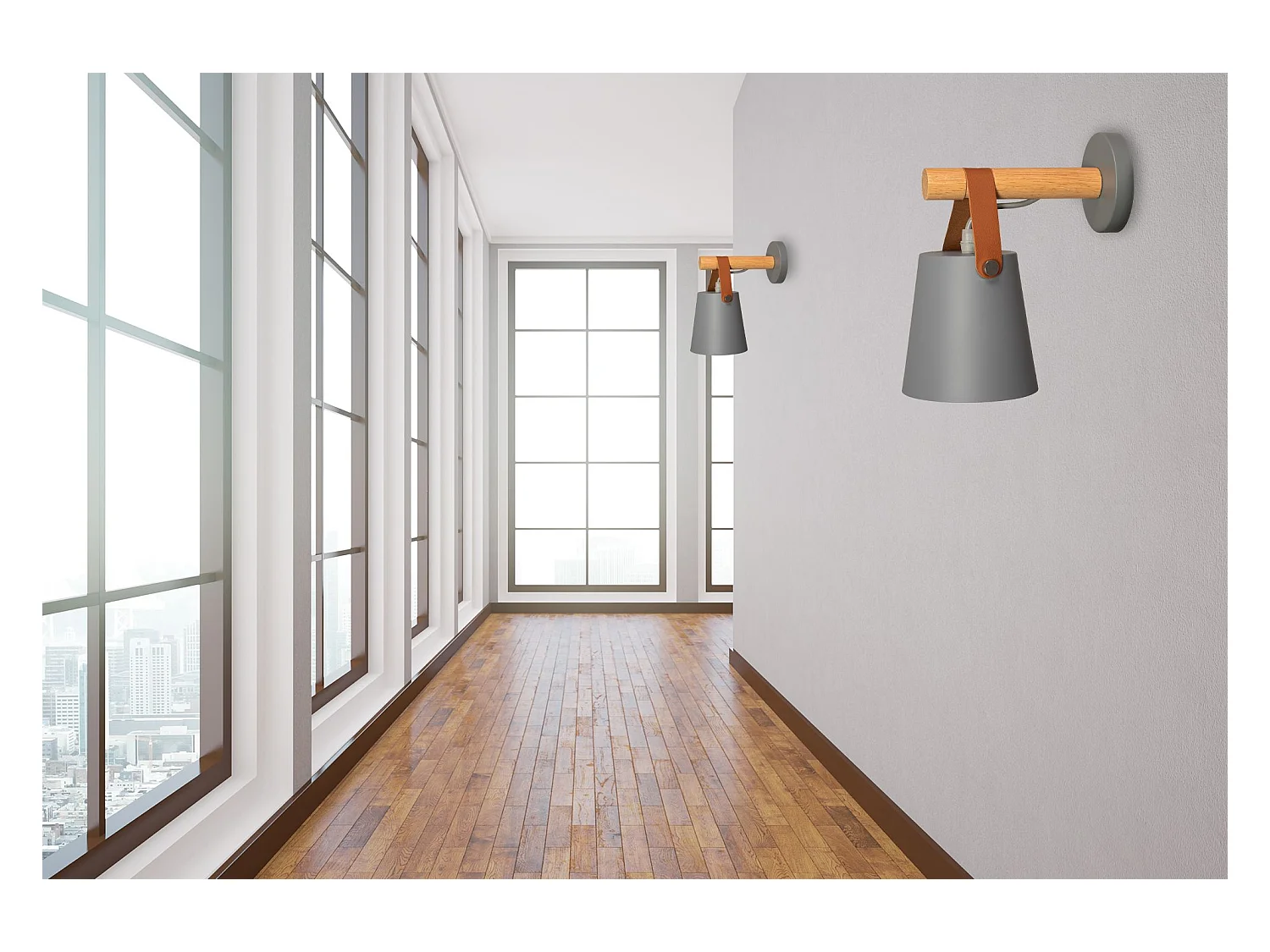 Applique Murale Toolight App468-1W Grey