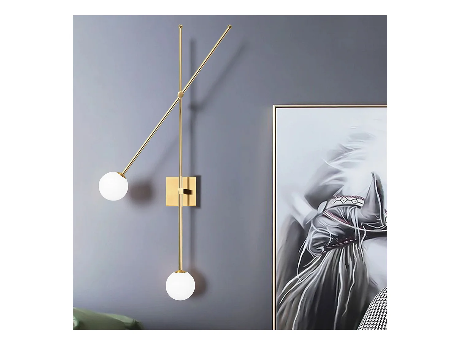 Wandlamp Toolight App1594-2W Gold