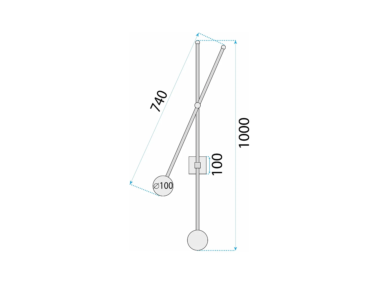 Wandlamp Toolight App1594-2W Gold