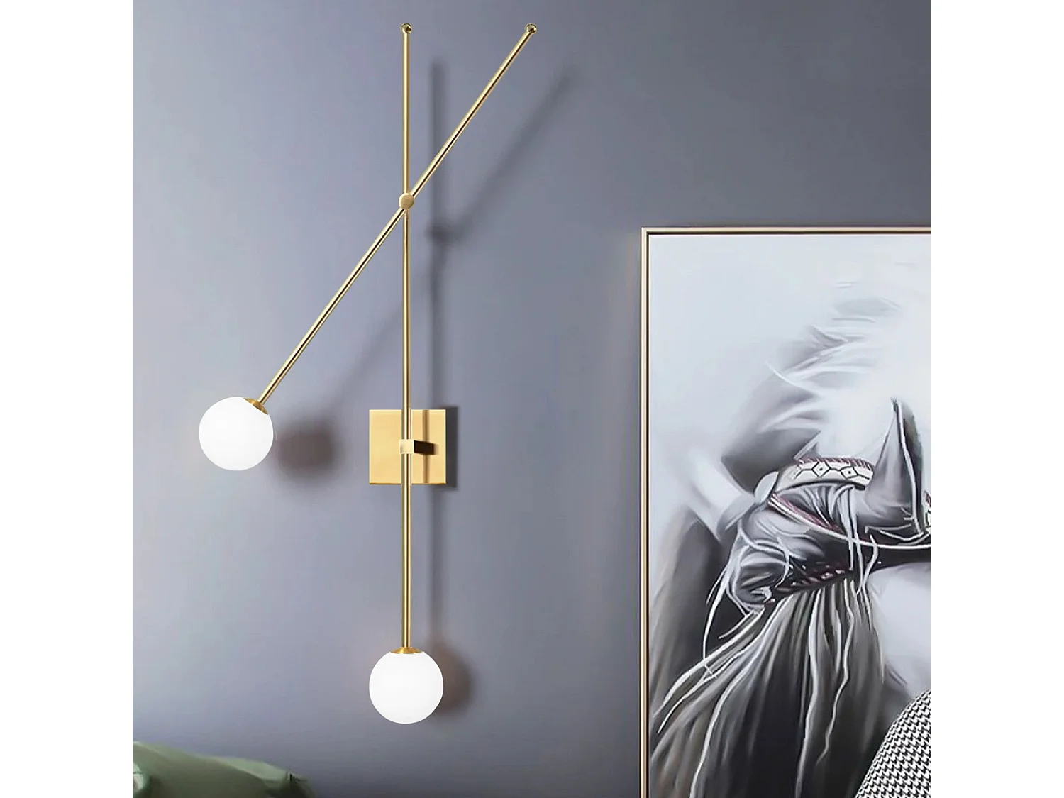 Lampada Da Parete Toolight App1594-2W Gold