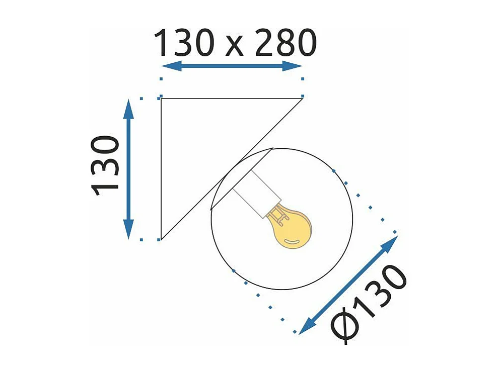 Applique Murale Toolight App1230-2W Black