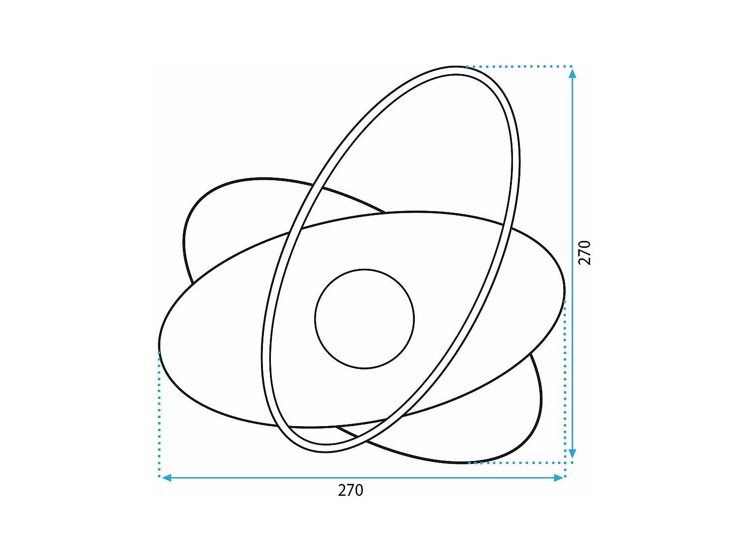 Applique Murale Toolight App1432-Cw Black