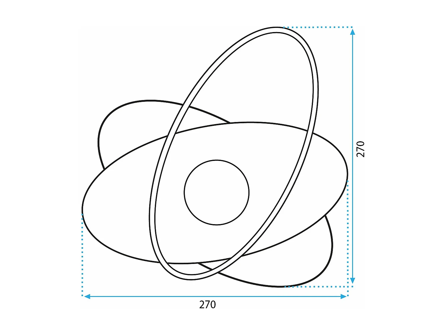 Applique Murale Toolight App1432-Cw Black