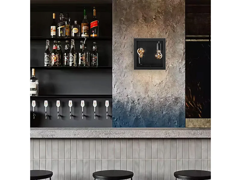 Applique Murale Toolight App1305-2W Black