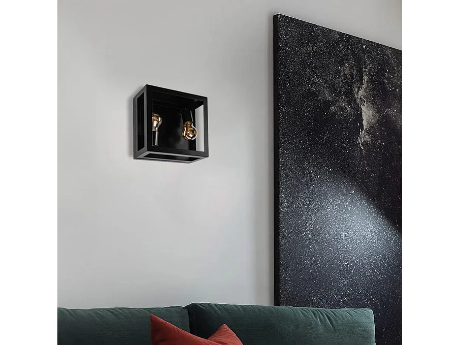 Toolight APP1305-2W væglampe sort 12X25X25CM