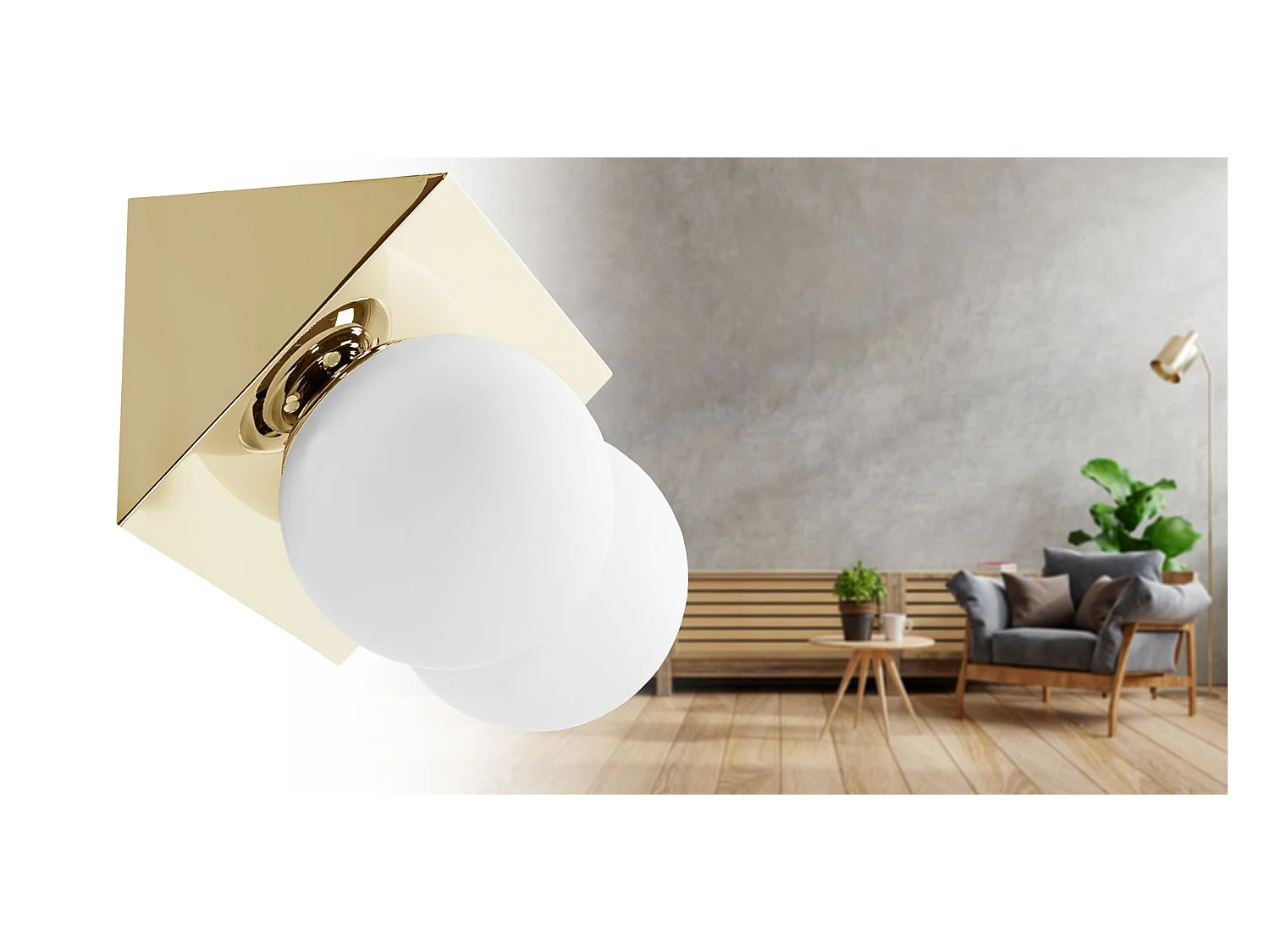 Wandlampe Toolight App1229-2W Gold