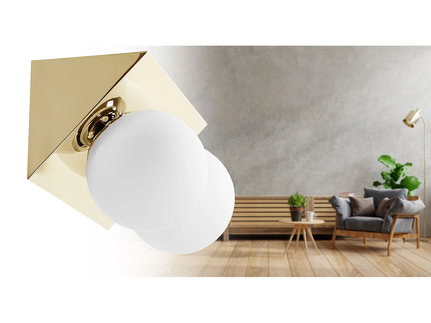 Lâmpada De Parede Toolight App1229-2W Gold