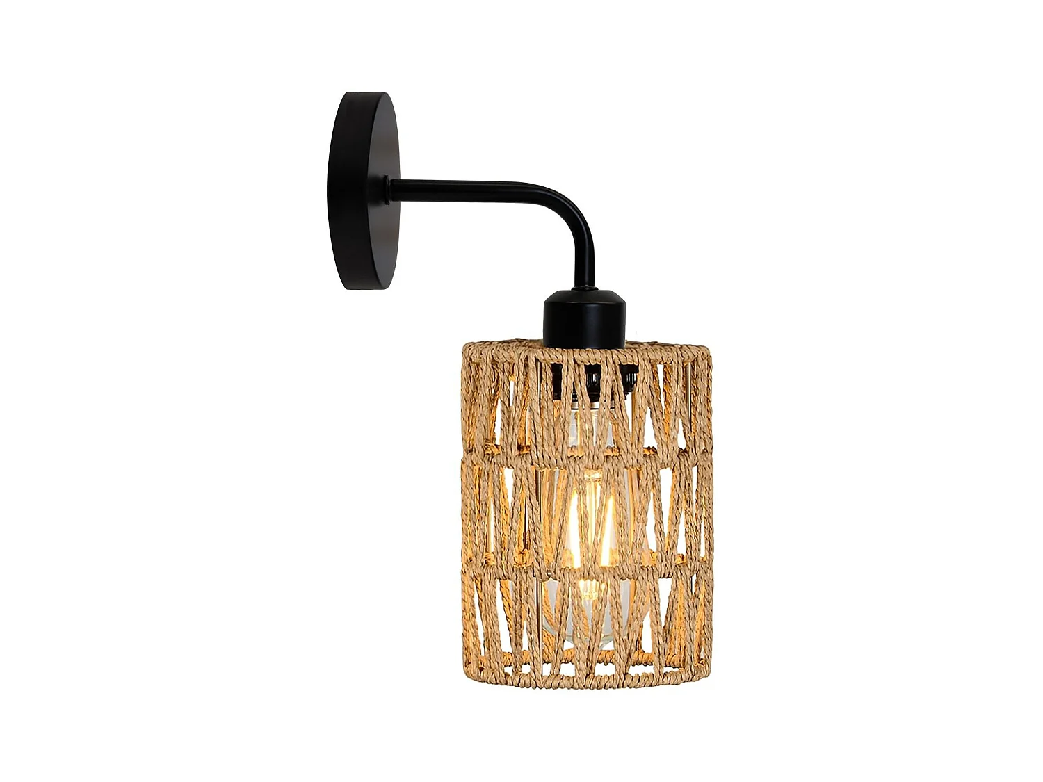 Applique Murale Toolight App1623-1W Boho Beige Black