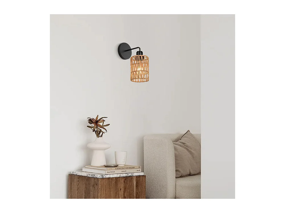 Applique Murale Toolight App1623-1W Boho Beige Black