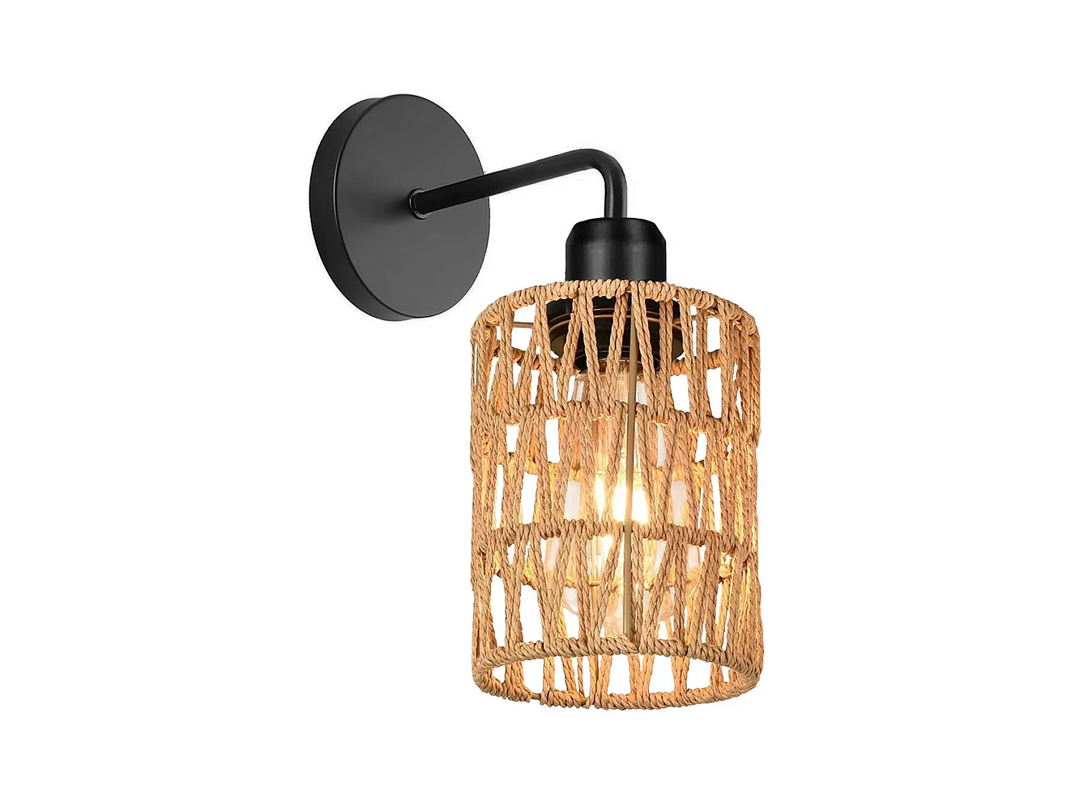 Lámpara De Pared Toolight App1623-1W Boho Beige Black