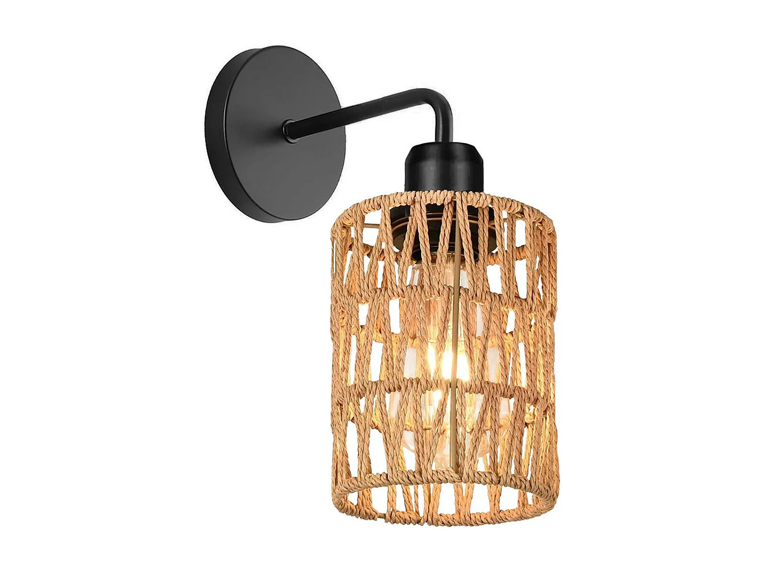 Applique Murale Toolight App1623-1W Boho Beige Black