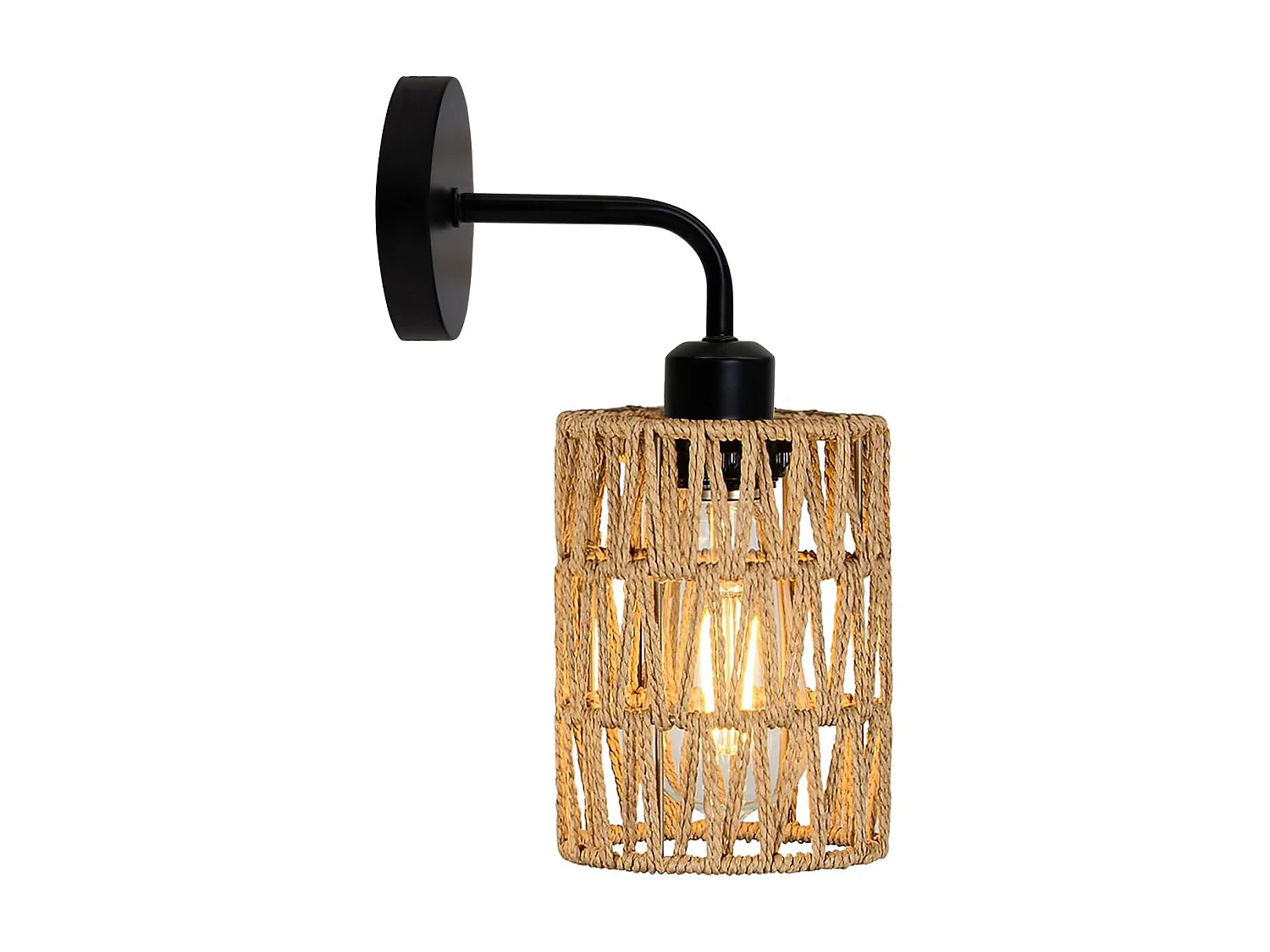 Applique Murale Toolight App1623-1W Boho Beige Black