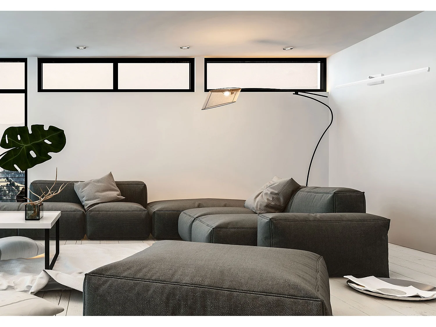 Applique Murale Toolight Led App376-1W 100Cm White