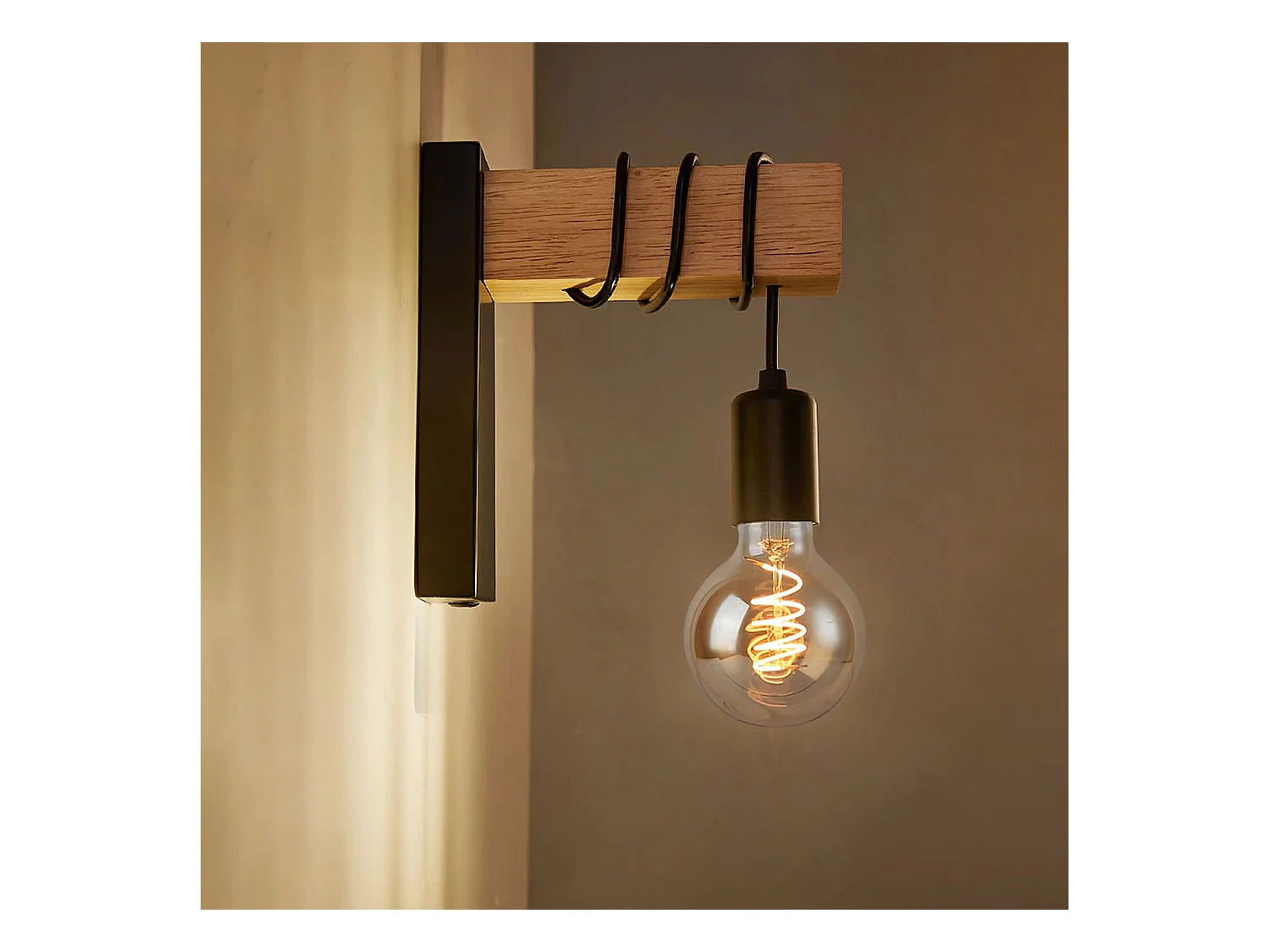 Applique Murale Toolight App972-1W Line Black