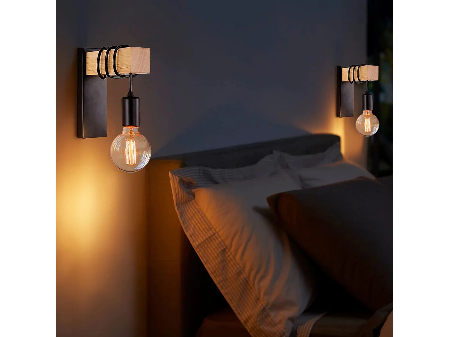 Applique Murale Toolight App972-1W Line Black