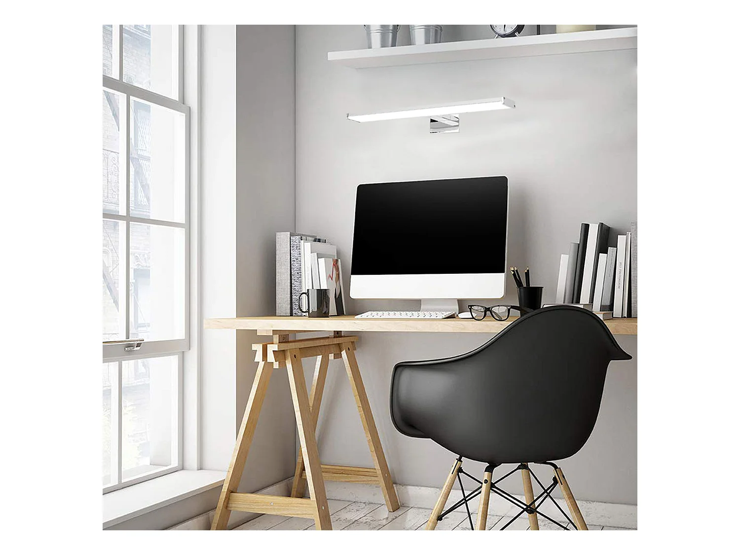 Applique Murale Toolight Led App368-1W 40Cm Chrome