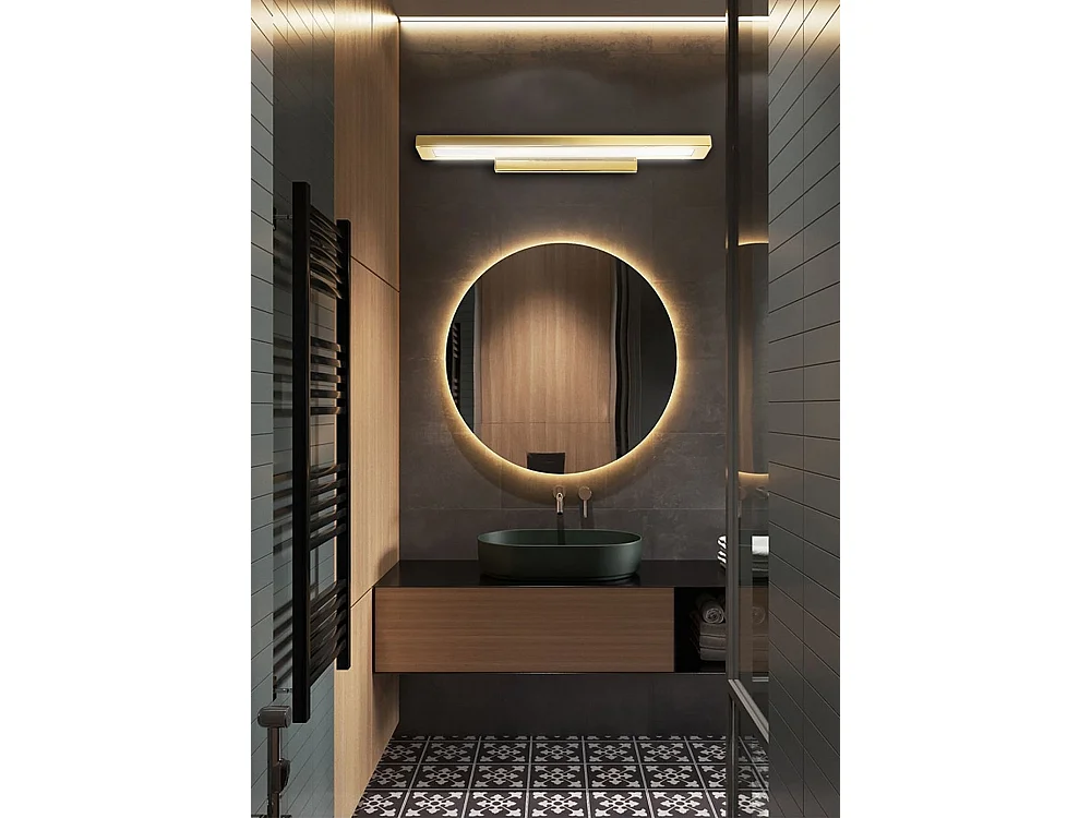 Applique Murale Toolight App838-1W Flat 80Cm Gold