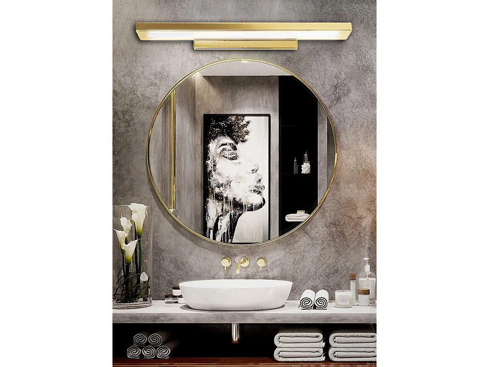 Applique Murale Toolight App838-1W Flat 80Cm Gold