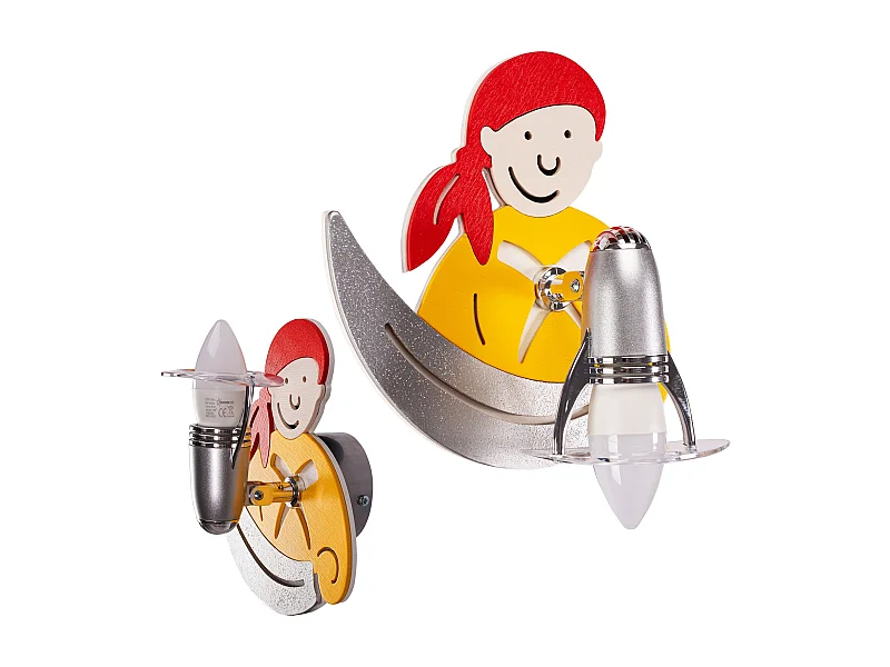 Lâmpada De Parede Toolight Pirate Yellow 4717 Yellow