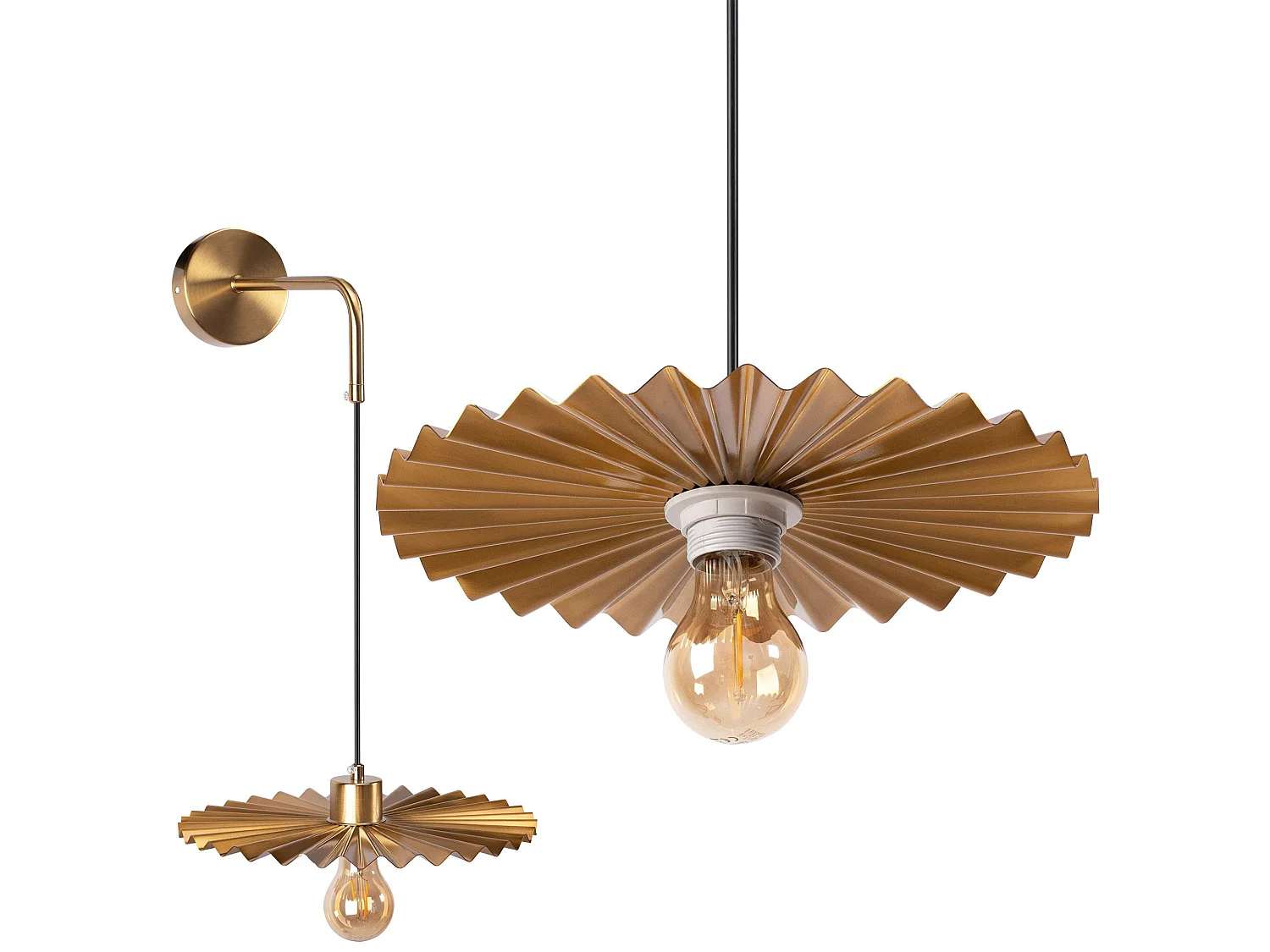Toolight APP1356-1W væglampe børstet guld 21,5X30X5CM