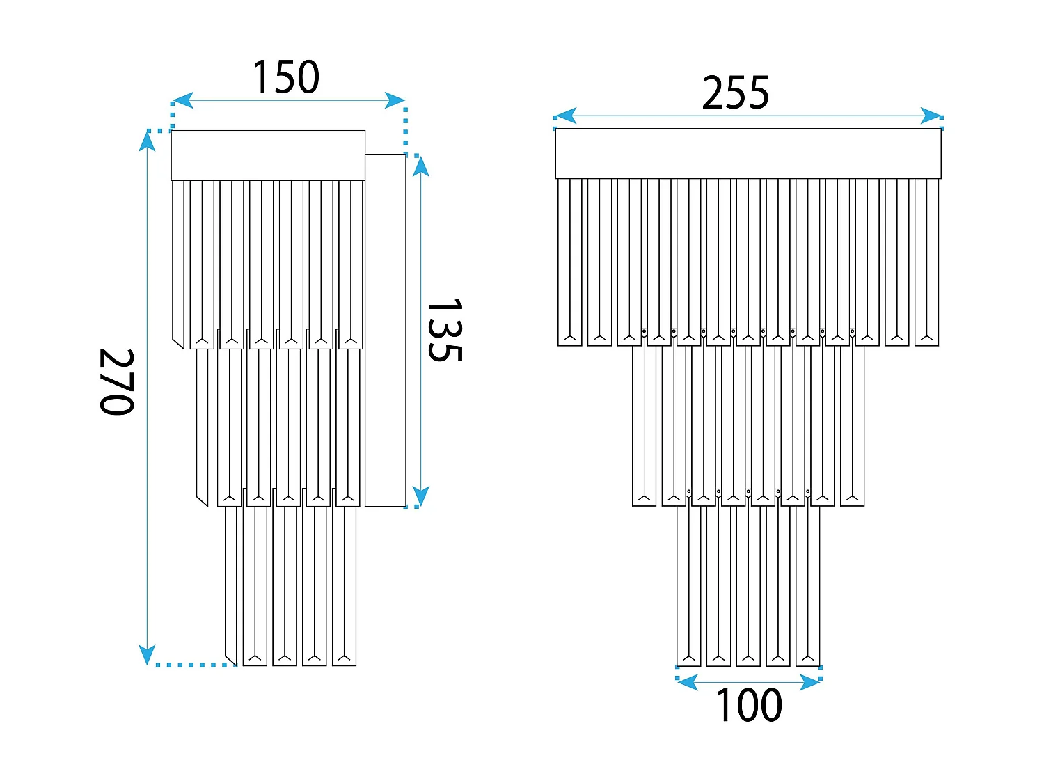 Wandlampe Toolight App1535-1W Gold