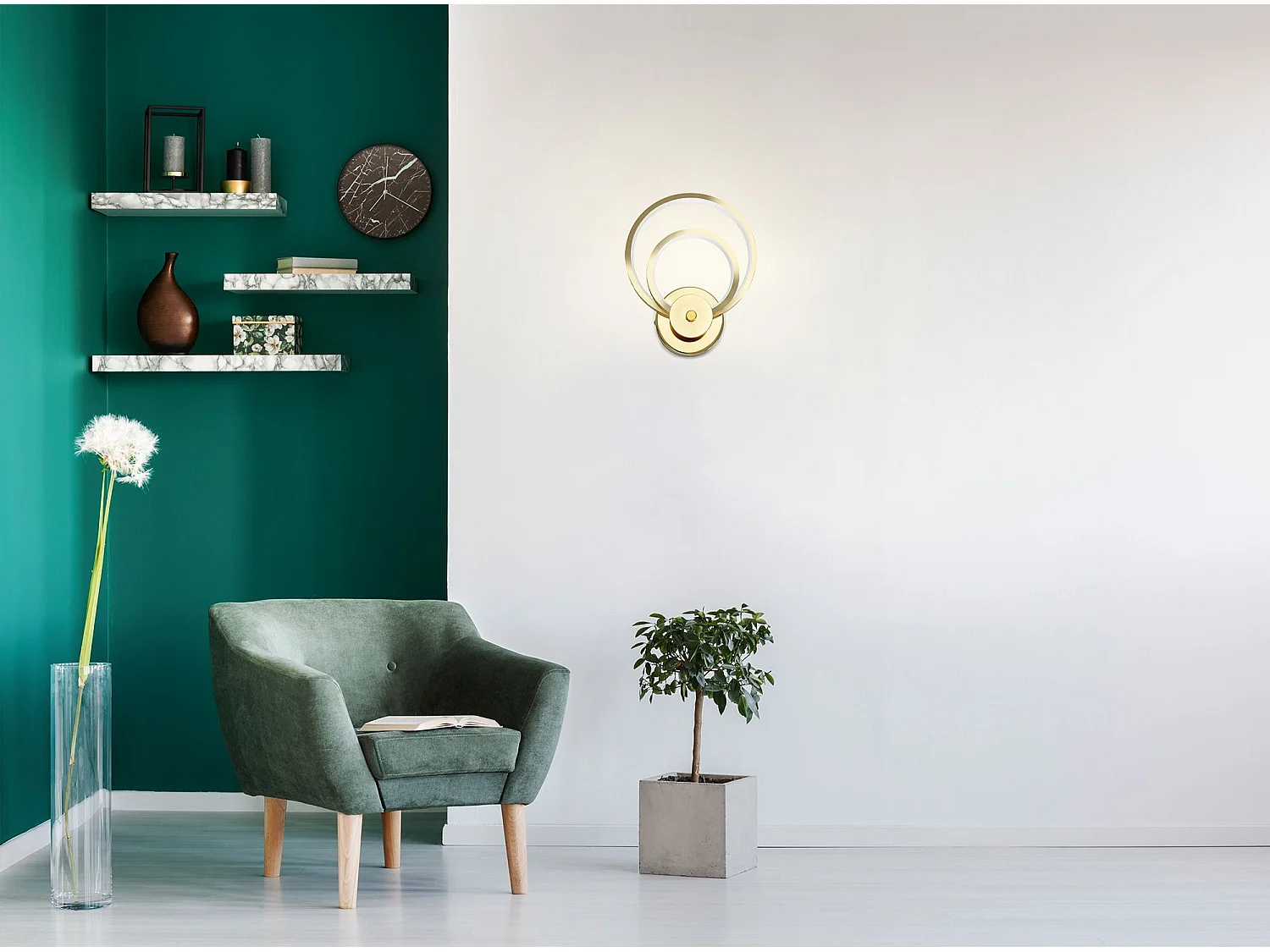 Lampada Da Parete Toolight App1043-W Gold