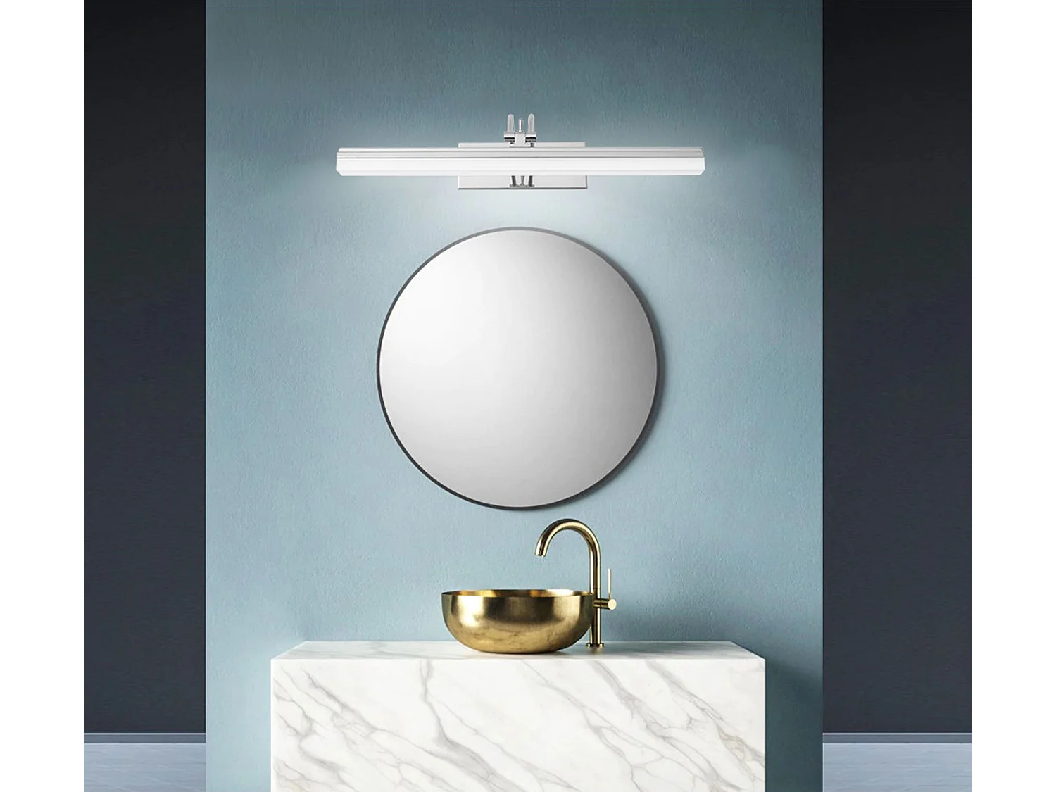 Applique Murale Toolight Led App372-1W 40Cm Chrome