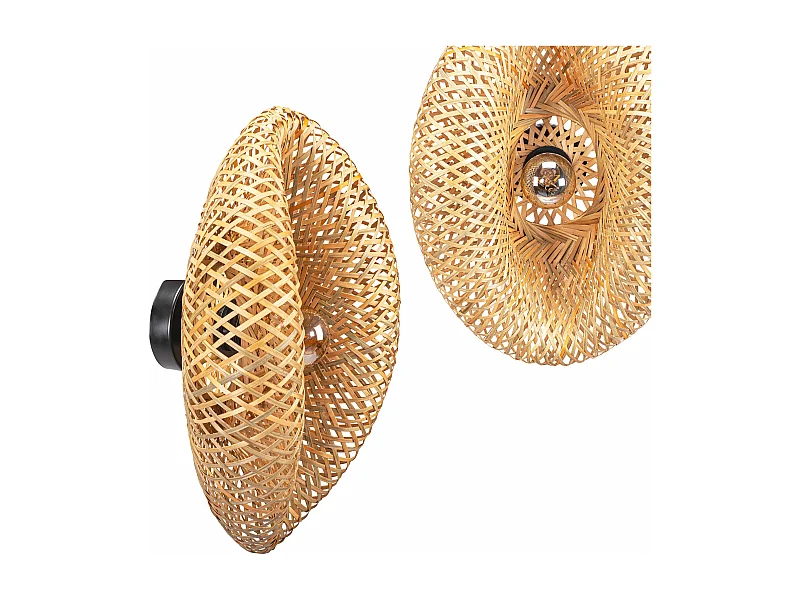 Lâmpada De Parede Toolight App1331-1W Boho Beige