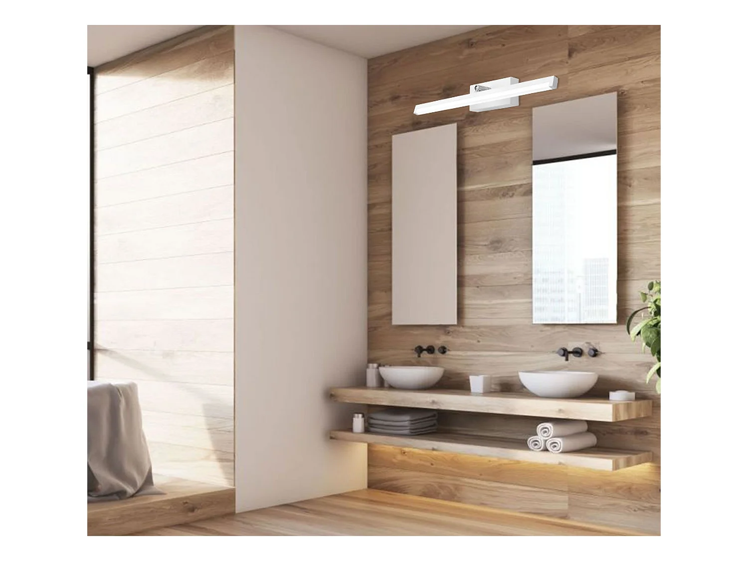 Wandlamp Toolight Led App374-1W 50Cm White