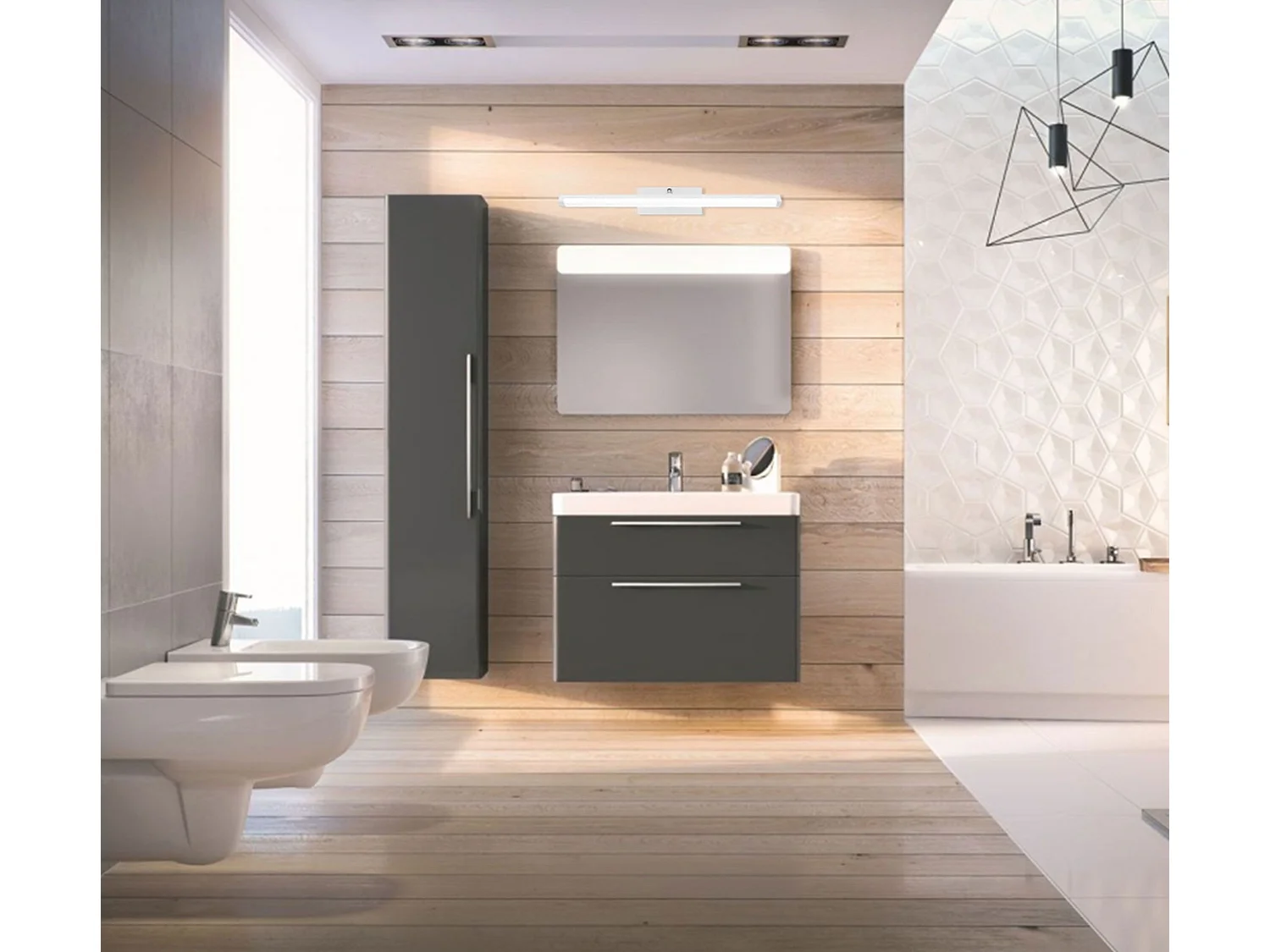 Lâmpada De Parede Toolight Led App374-1W 50Cm White