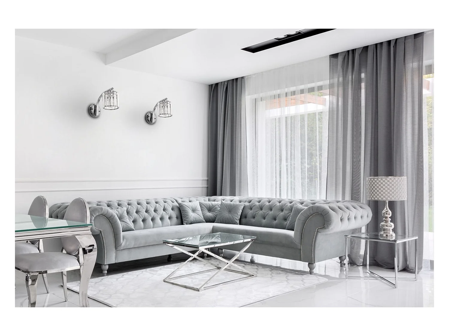 Wandlampe Toolight App509-1W Chrome