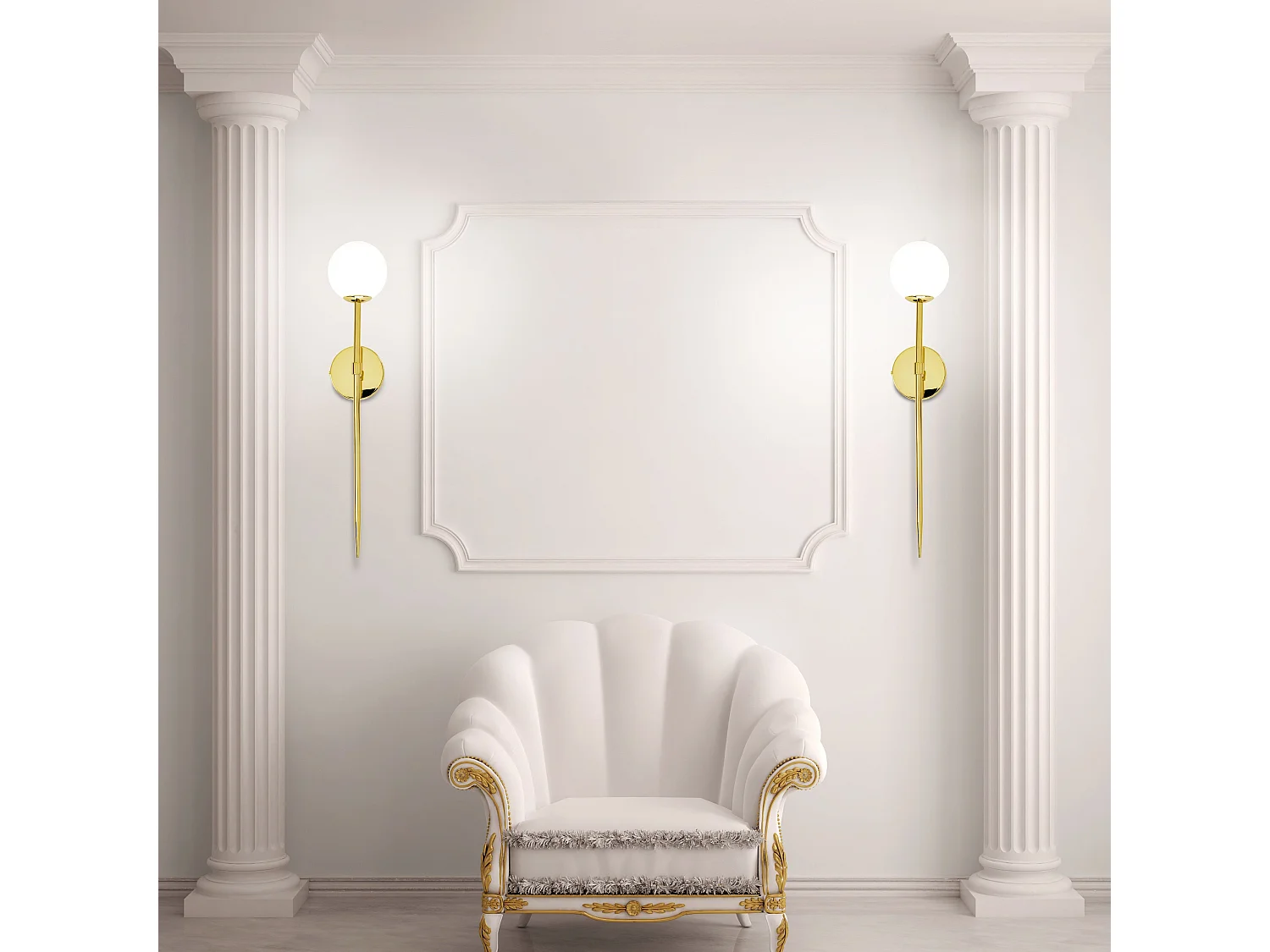 Lampada Da Parete Toolight App580-1W 120Cm Gold