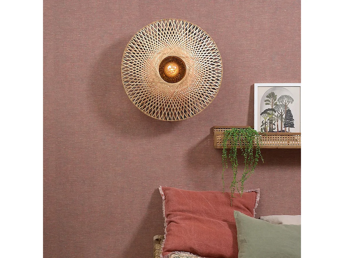 Toolight APP1330-1W BOHO væglampe bejse 18X55X55CM