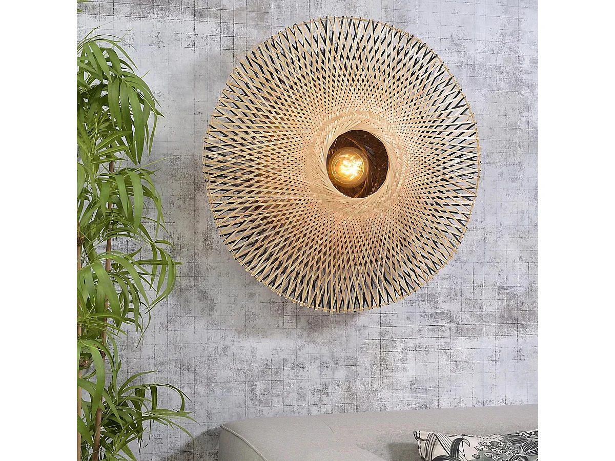 Toolight APP1330-1W BOHO væglampe bejse 18X55X55CM