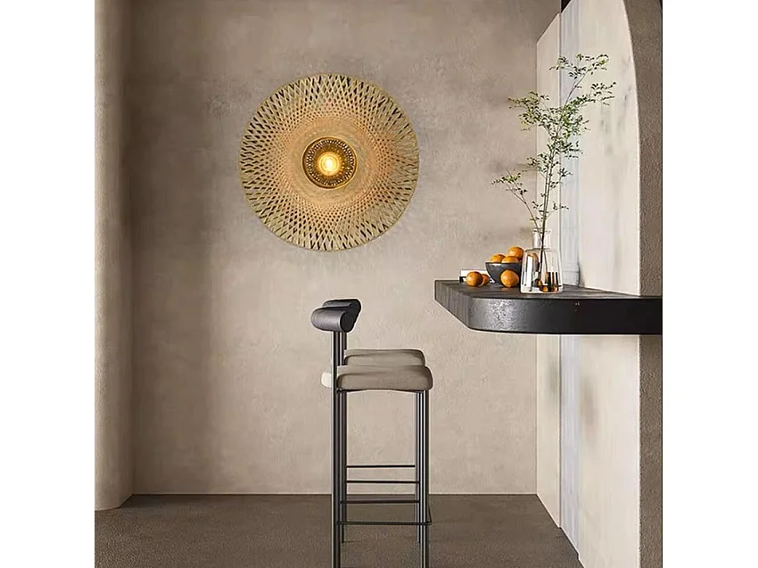 Toolight APP1330-1W BOHO væglampe bejse 18X55X55CM