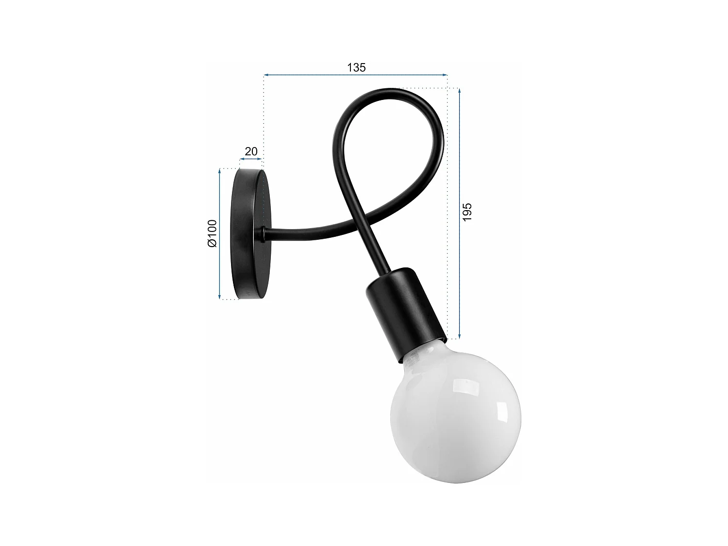 Applique Murale Toolight 392199 Paradise Black