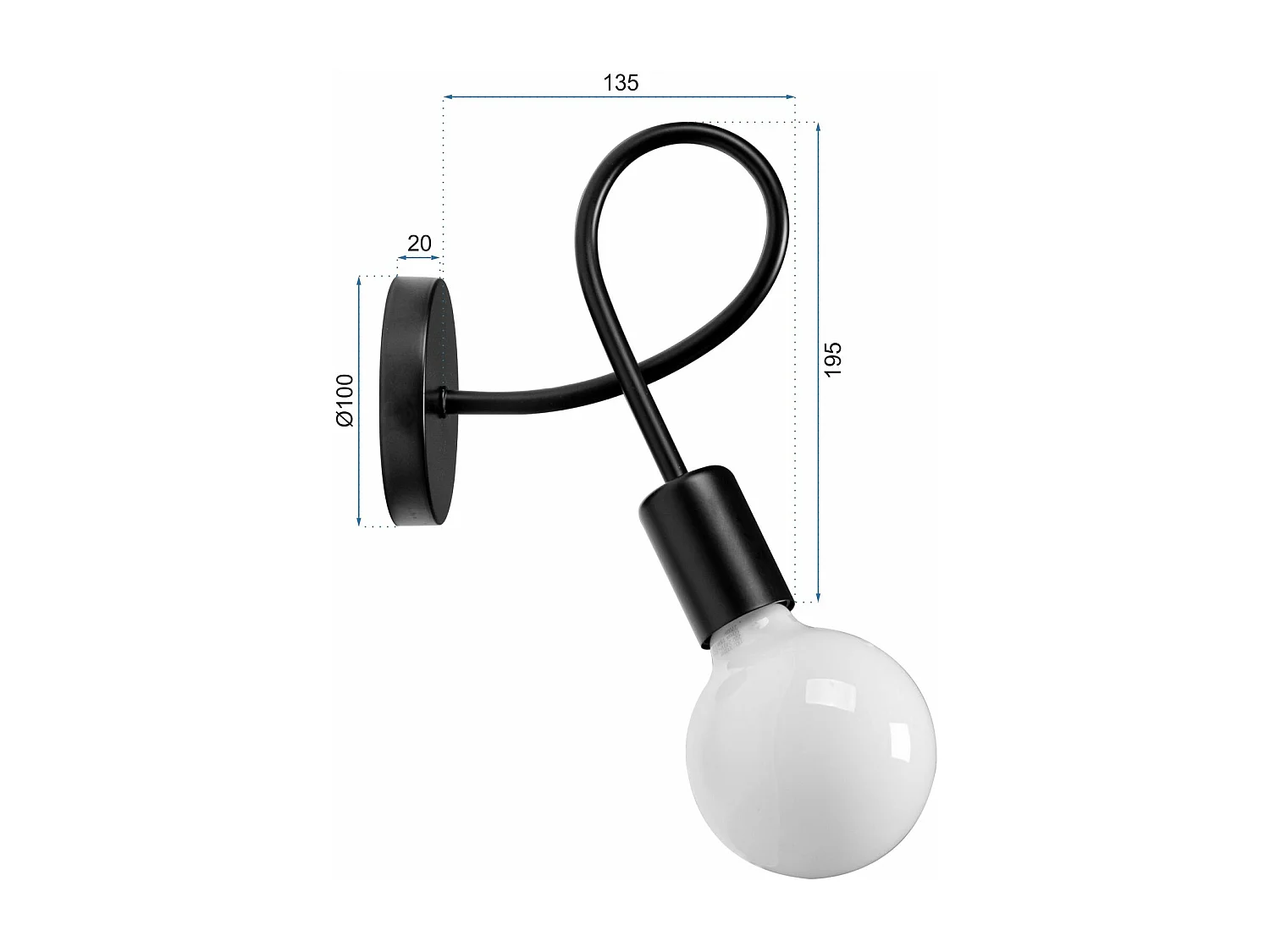 Applique Murale Toolight 392199 Paradise Black