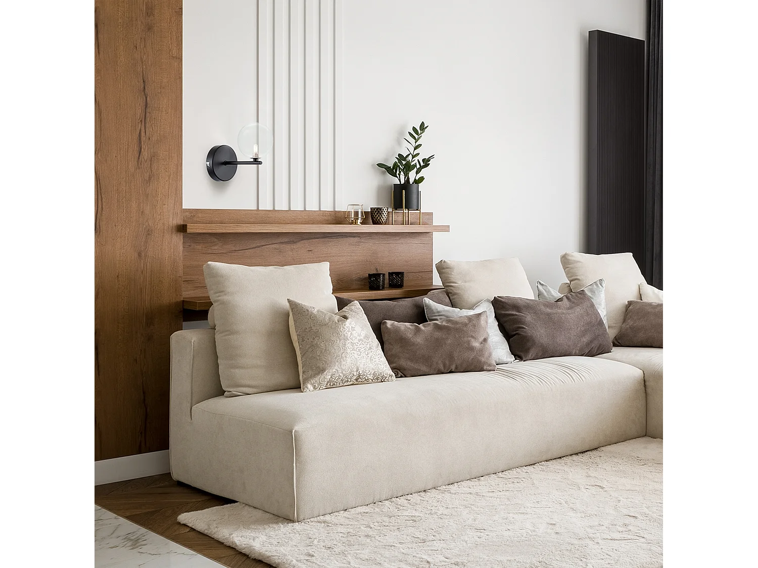 Applique Murale Toolight App1160-1W Black