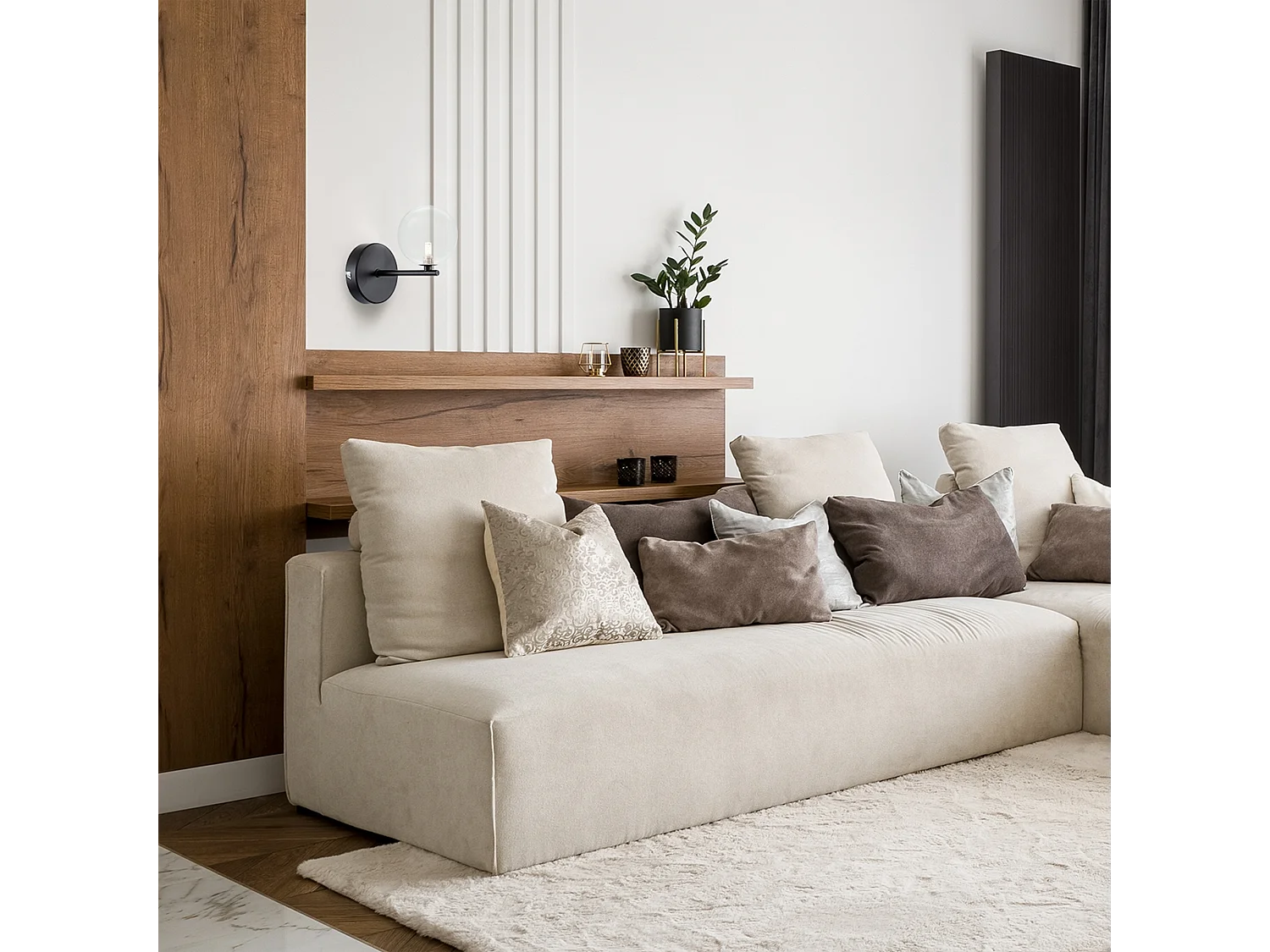 Applique Murale Toolight App1160-1W Black