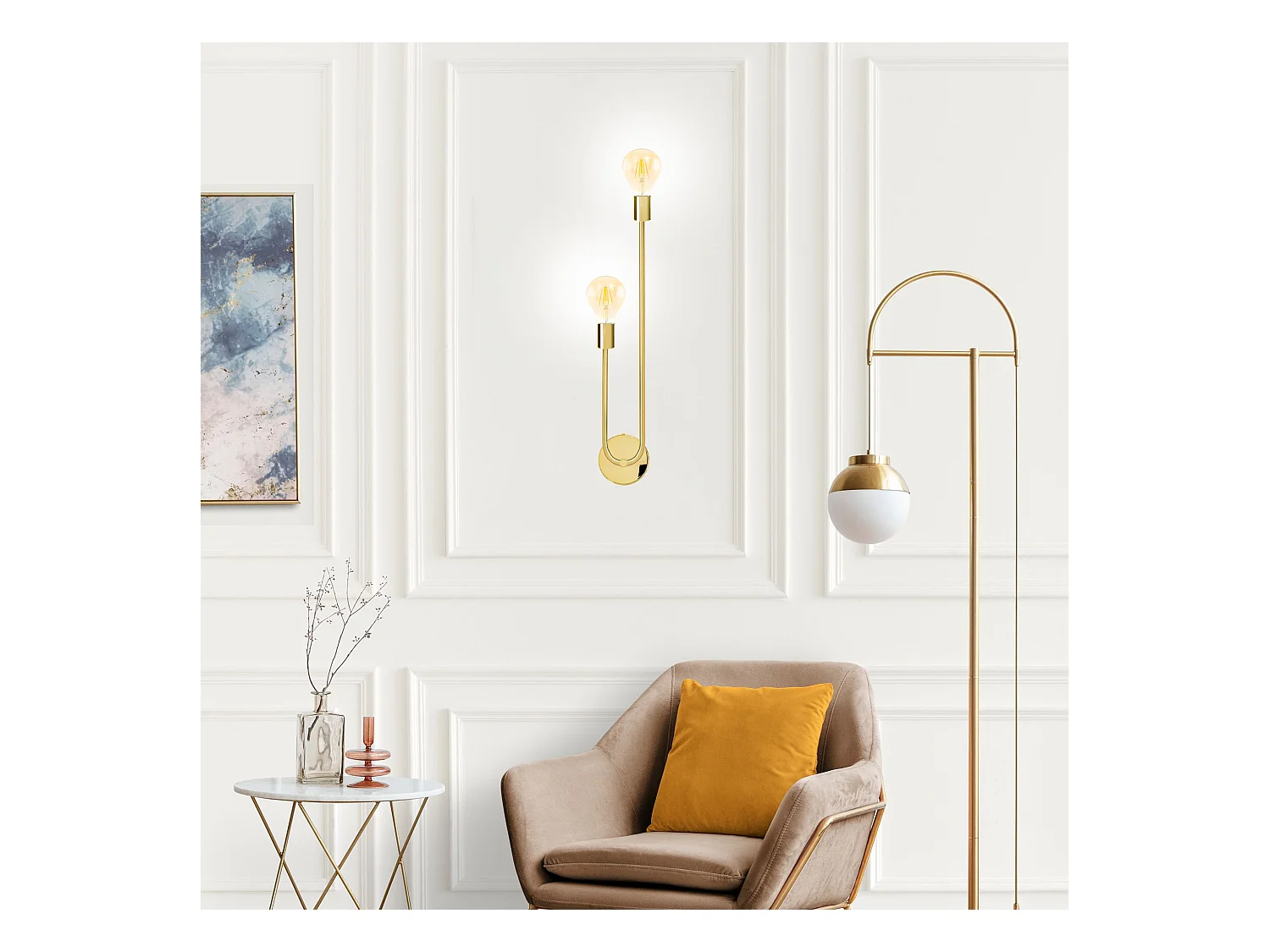 Wandlampe Toolight App1148-2W Gold