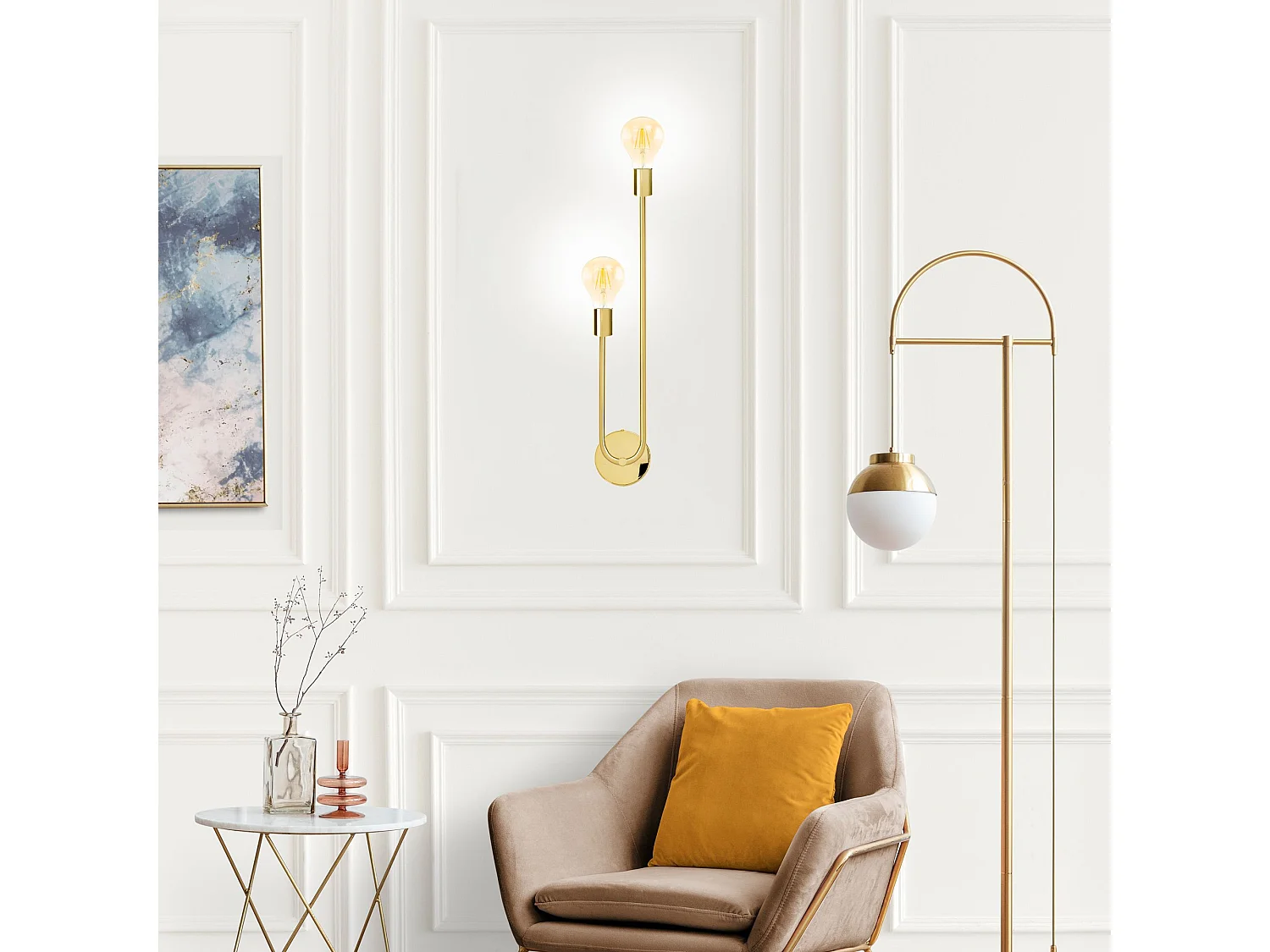 Wandlamp Toolight App1148-2W Gold