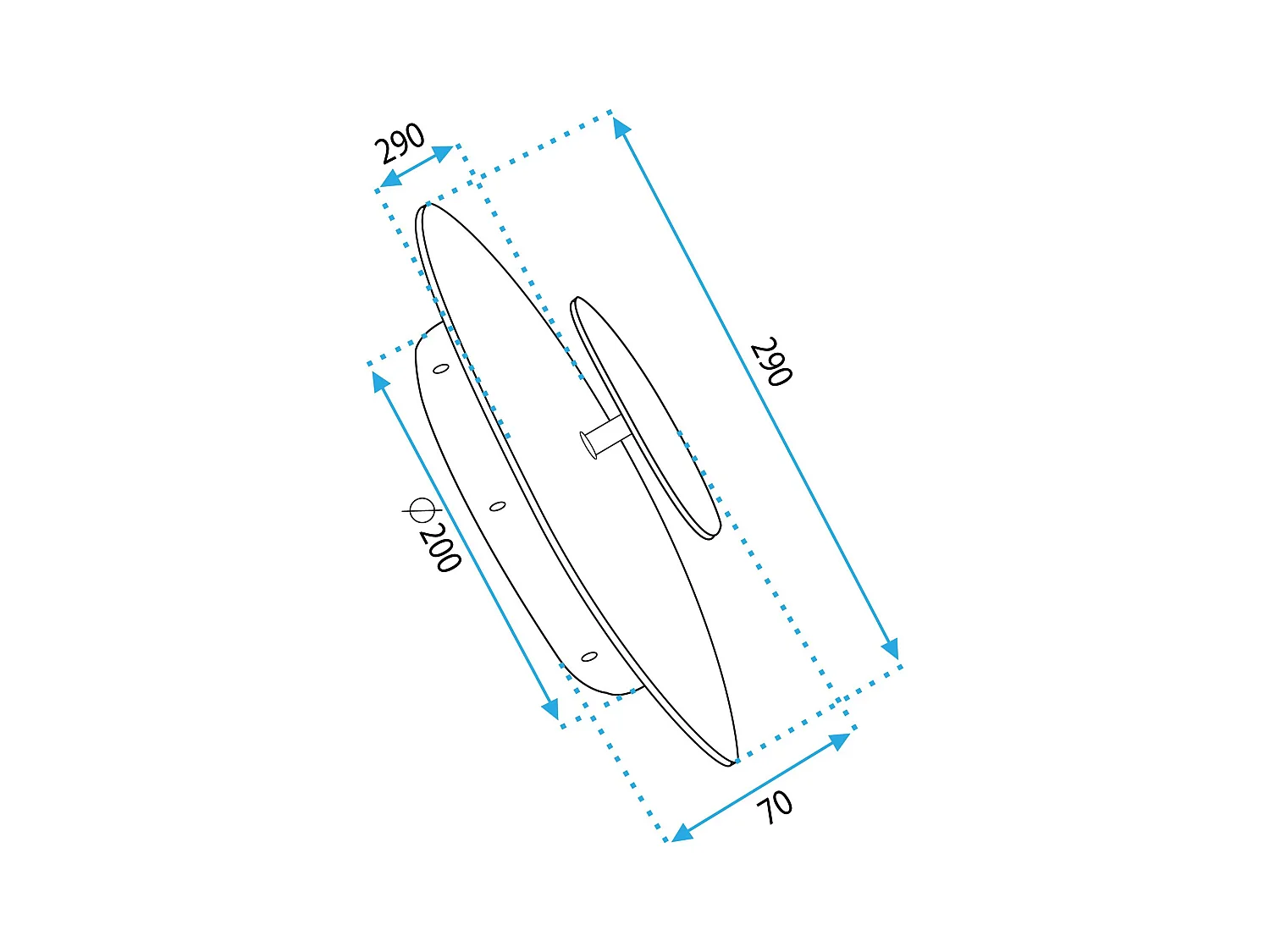 Applique Murale Toolight App1270 Gold