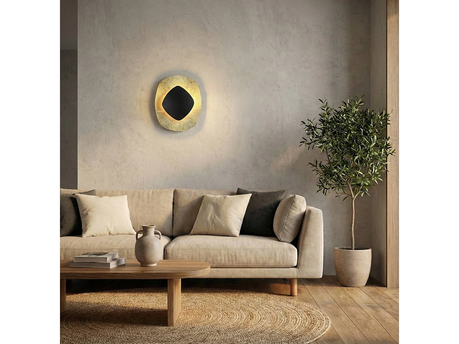 Applique Murale Toolight App1270 Gold